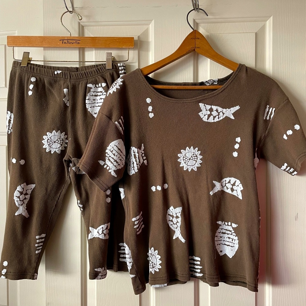 Vintage two piece fish set